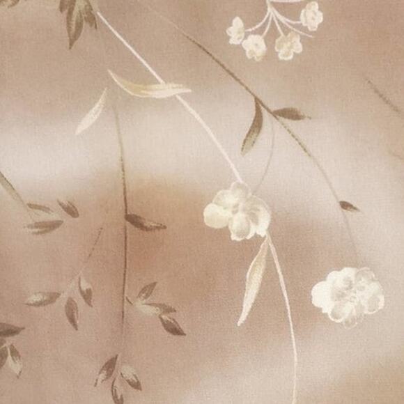 Abg Maxi Pull on Elastic Waist Brown with Flowers Maxi Skirt Size Medium - Picture 3 of 3